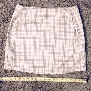 Urban Outfitters gingham plaid skirt with pockets